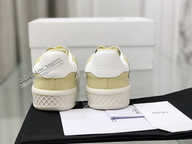 Celine專櫃女鞋 賽琳2022貝殼頭堪比阿迪還香的帆布鞋 平底小白鞋 dx3497